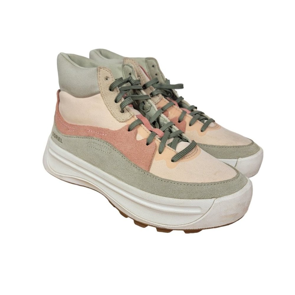 SOREL Ona 503 Mid-Top Platform Sneaker Booties Womens Size 5.5 Chunky
